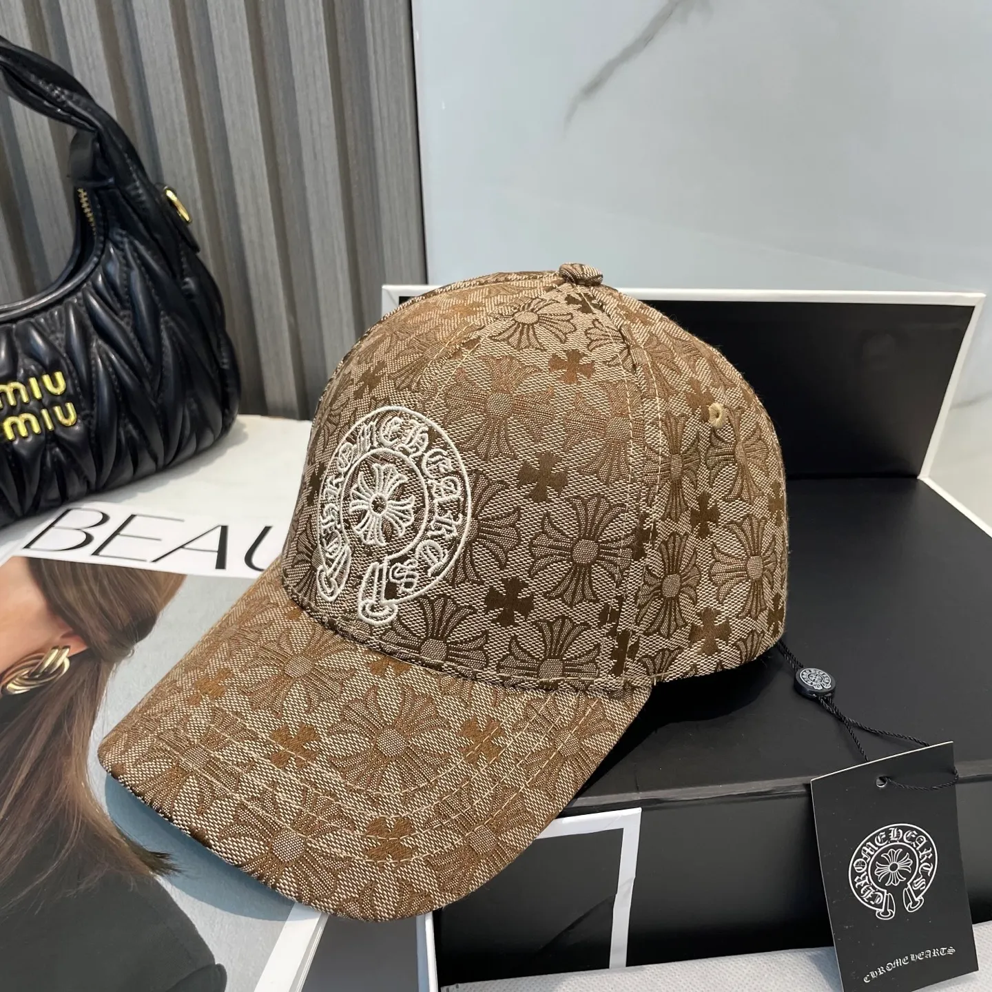 P66 Croxin's new high-quality baseball cap, high-end customized version! The same style as the internet celebrity fashion blogger! Wall crack recommended! Great quality! Head circumference 57cm